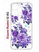 Чехол-накладка Xiaomi Redmi 12 4G (646479) Kruche PRINT Roses