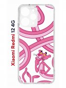 Чехол-накладка Xiaomi Redmi 12 4G (646479) Kruche PRINT Розовая Пантера