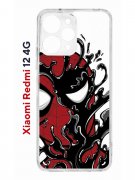 Чехол-накладка Xiaomi Redmi 12 4G Kruche Print Spider-Man-Venom