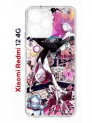 Чехол-накладка Xiaomi Redmi 12 4G (646479) Kruche PRINT Гвен Человек-Паук