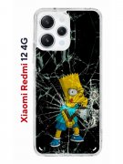 Чехол-накладка Xiaomi Redmi 12 4G Kruche Print Барт Симпсон