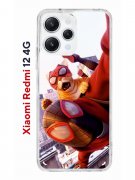 Чехол-накладка Xiaomi Redmi 12 4G Kruche Print Человек паук