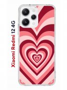 Чехол-накладка Xiaomi Redmi 12 4G (646479) Kruche PRINT Сердце