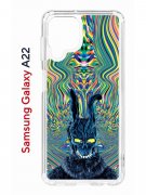 Чехол-накладка Samsung Galaxy A22 4G (606545) Kruche PRINT Donny