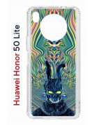 Чехол-накладка Huawei Honor 50 Lite (610636) Kruche PRINT Donny