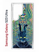 Чехол-накладка Samsung Galaxy S23 Ultra (638515) Kruche PRINT Donny