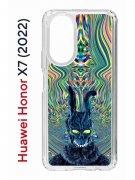 Чехол-накладка Huawei Honor X7  (638390) Kruche PRINT Donny