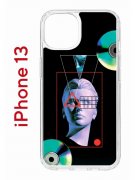Чехол-накладка Apple iPhone 13 (606542) Kruche PRINT Future Look