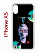 Чехол-накладка Apple iPhone X (580677) Kruche PRINT Future Look