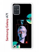 Чехол-накладка Samsung Galaxy A71 (582679) Kruche PRINT Future Look