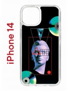 Чехол-накладка Apple iPhone 14  (625957) Kruche PRINT Future Look