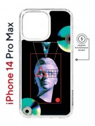Чехол-накладка Apple iPhone 14 Pro Max (625966) Kruche PRINT Future Look