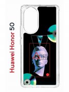 Чехол-накладка Huawei Honor 50 (610635) Kruche PRINT Future Look