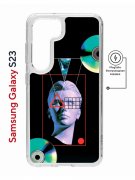 Чехол-накладка Samsung Galaxy S23 (634253) Kruche PRINT Future Look