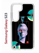 Чехол-накладка Samsung Galaxy S23 (638518) Kruche PRINT Future Look