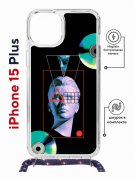 Чехол-накладка Apple iPhone 15 Plus (641579) Kruche PRINT Future Look