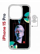 Чехол-накладка Apple iPhone 15 Pro (641589) Kruche PRINT Future Look