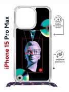Чехол-накладка Apple iPhone 15 Pro Max (641580) Kruche PRINT Future Look