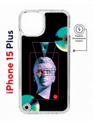 Чехол-накладка Apple iPhone 15 Plus (641583) Kruche PRINT Future Look