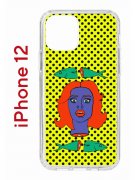 Чехол-накладка Apple iPhone 12  (588925) Kruche PRINT Good Mood