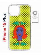 Чехол-накладка Apple iPhone 15 Plus (641583) Kruche PRINT Good Mood