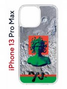 Чехол-накладка Apple iPhone 13 Pro Max (606544) Kruche PRINT Jellyfish Green