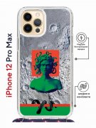 Чехол-накладка Apple iPhone 12 Pro Max (598924) Kruche PRINT Jellyfish Green