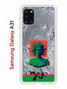 Чехол-накладка Samsung Galaxy A31 (587679) Kruche PRINT Jellyfish Green