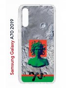 Чехол-накладка Samsung Galaxy A70 2019 (580673) Kruche PRINT Jellyfish Green