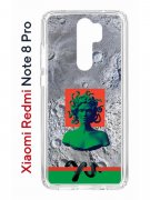 Чехол-накладка Xiaomi Redmi Note 8 Pro (585138) Kruche PRINT Jellyfish Green