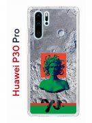 Чехол-накладка Huawei P30 Pro (580674) Kruche PRINT Jellyfish Green