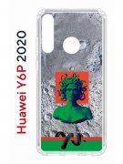 Чехол-накладка Huawei Y6p 2020 (588946) Kruche PRINT Jellyfish Green