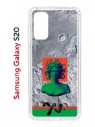 Чехол-накладка Samsung Galaxy S20 (582682) Kruche PRINT Jellyfish Green