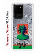 Чехол-накладка Samsung Galaxy S20 Ultra (582689) Kruche PRINT Jellyfish Green