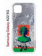 Чехол-накладка Samsung Galaxy A22 5G (625952) Kruche PRINT Jellyfish Green