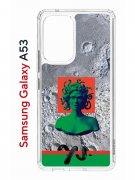 Чехол-накладка Samsung Galaxy A53 5G (630894) Kruche PRINT Jellyfish Green