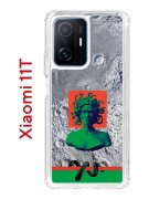 Чехол-накладка Xiaomi 11T (612848) Kruche PRINT Jellyfish Green
