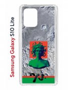 Чехол-накладка Samsung Galaxy S10 Lite (582683) Kruche PRINT Jellyfish Green