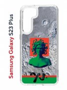 Чехол-накладка Samsung Galaxy S23 Plus (638514) Kruche PRINT Jellyfish Green