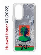 Чехол-накладка Huawei Honor X7  (638390) Kruche PRINT Jellyfish Green
