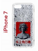 Чехол-накладка Apple iPhone 7 (580667) Kruche PRINT Jellyfish Grey