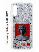 Чехол-накладка Samsung Galaxy A70 2019 (580673) Kruche PRINT Jellyfish Grey