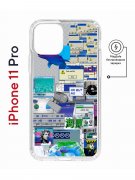 Чехол-накладка Apple iPhone 11 Pro (598891) Kruche PRINT Ok But Not