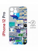 Чехол-накладка Apple iPhone 12 Pro (610612) Kruche PRINT Ok But Not