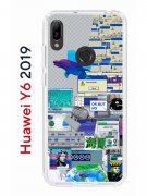 Чехол-накладка Huawei Y6 2019 (580675) Kruche PRINT Ok But Not