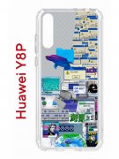 Чехол-накладка Huawei Y8P (588945) Kruche PRINT Ok But Not