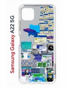 Чехол-накладка Samsung Galaxy A22 5G (625952) Kruche PRINT Ok But Not