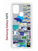 Чехол-накладка Samsung Galaxy A21S (587676) Kruche PRINT Ok But Not