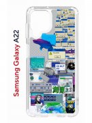 Чехол-накладка Samsung Galaxy A22 4G (606545) Kruche PRINT Ok But Not