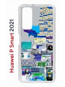 Чехол-накладка Huawei P Smart 2021 (594564) Kruche PRINT Ok But Not